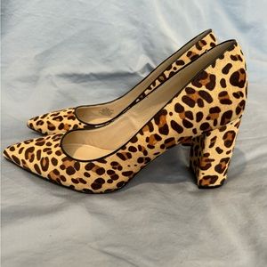 Marc Fisher Leopard Haircalf Pumps